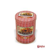 round candy tin can