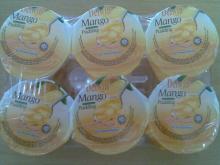 Cup fruit pudding jelly