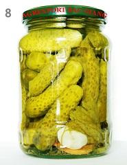 canned cucumber in jar 720 ml
