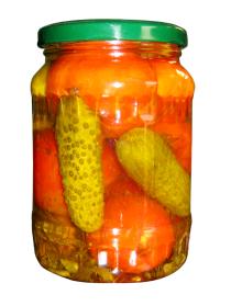 mix cucumber and tomato