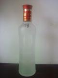 frosted wine bottle