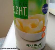 canned pear