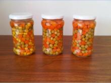 green pea with carrots