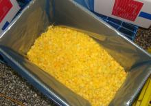 IQF yellow  peach  dice