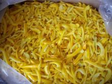 IQF yellow peppers strips