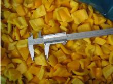 IQF diced yellow peppers