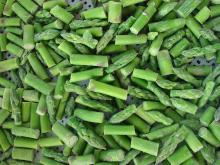 IQF green  asparagus   tips  and  cuts 