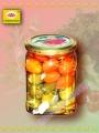 Pickled Cucumbers and tomatoes in jar 500ml