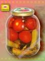 Pickled cucumber and tomatoes egg in jar 1500ml