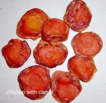chicken jerky wrap carrots dog food