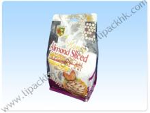Block Bottom Zip Lock Snack Food Packaging Bag