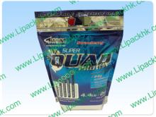 Aluminium Foil Stand Up Pouch With Resealable Zipper For Protein Powder