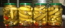 PICKLED BABY CUCUMBERS