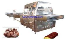 Chocolate enrobing line