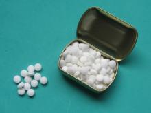 Sugar free mints with click Clack Tin