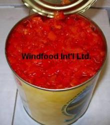 canned red peppers
