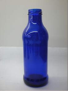cobalt blue glass bottle