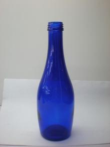 cobalt  blue   mineral   water  bottle