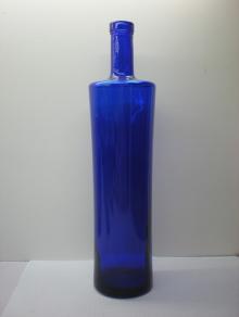 true color glass wine bottle