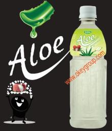 Aloe vera drink-Lychee flavor 500ml Round Bottle