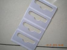 supermarket food euro hole tabs, PVC plastic self-adhesive hang tab