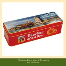 Retangular biscuits tin can