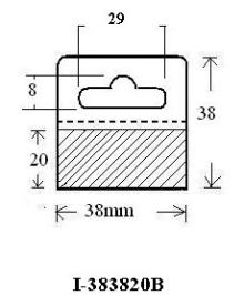 euro hole hang tab,PVC hang tabs with gule