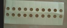 Thin flexi adhesive hang tab