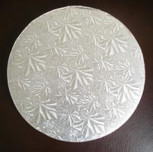Round Paper Cake Drum Covered With Silver Aluminum Foil