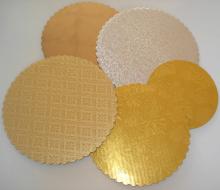 Round Embossed Aluminum Foil Cake Board Base