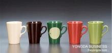 ceramic and stoneware glazed color mugs