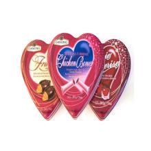 charming chocolate tin with heart-shape
