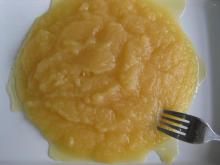 Apple sauce in glass jar