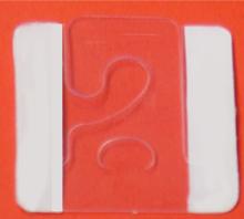 glue on both sides hang tab,food hang tabs
