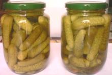 Pickled cucumber 3-6cm jar 720ml