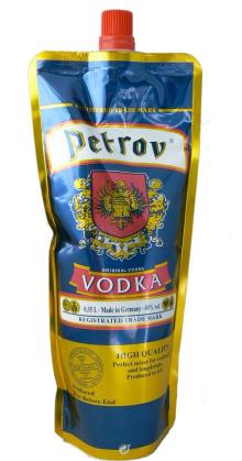 Vodka PETROV 40 VOL% 0,35 ltr./Softbag