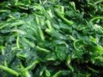 cutted spinach