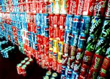 Pepsi cola, Coka Cola, Fanta, Sprite Soft Canned Drinks