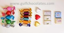 Chocolate balls and hearts