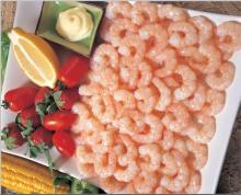  FROZEN  WHITE  SHRIMP   COOKED  PEELED DEVEINED ( COOKED   PD )