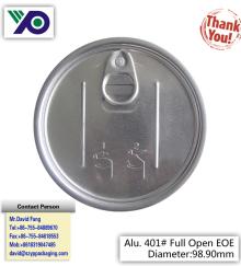 401  Aluminum  full  easy   open  end