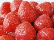 canned fresh strawberry with syrup