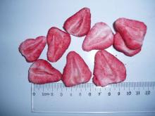 Frozen dried strawberry slice