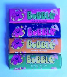 Tattoo bubble gum