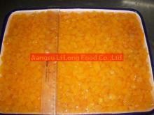 diced yellow peach