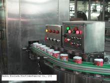 Automatic plastic cover capping machinery for fillled tin/iron cans