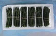 Frozen green asparagus spears