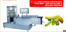 ZX-1000II HIGH SPEED CONTINUOUS TYPE SOFT BOTTLE FILLING & SEALING MACHINE