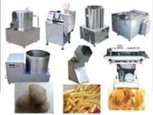 french fries making line