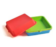 Square shaped silicone pan, silicone cake mould
